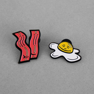 Food Friends Pins: Bacon N Egg