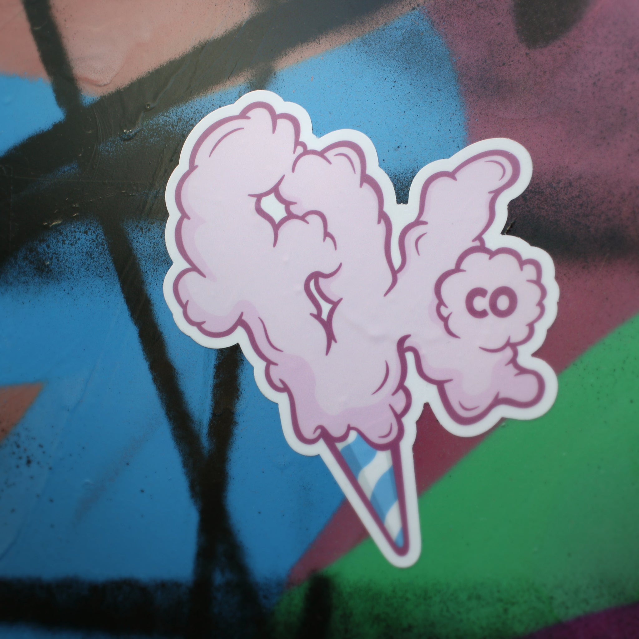 Cotton Candy Stickers (2) – Fat Kid Co